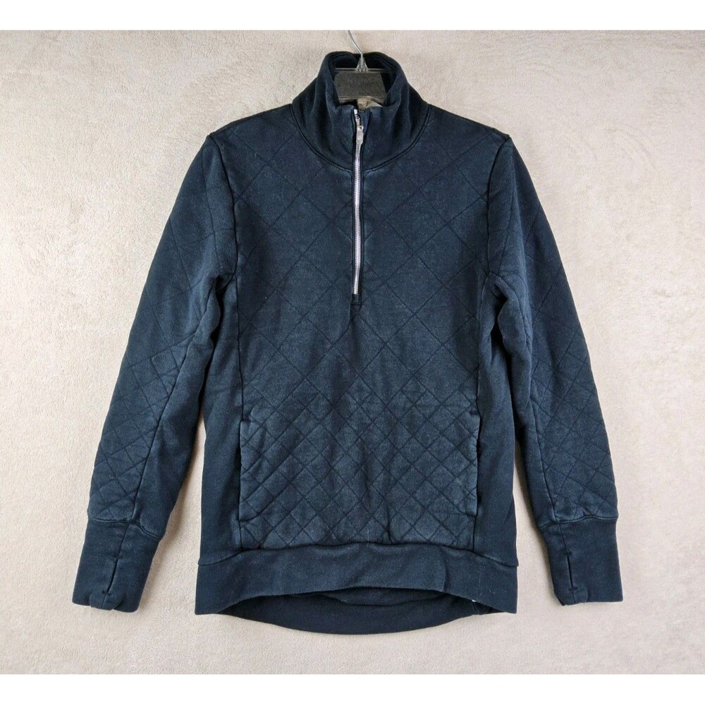 Lululemon Women’s Quilted 1/4 Heavyweight Pullover Sweatshirt Navy Size 6